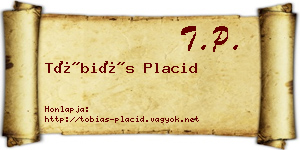Tóbiás Placid névjegykártya